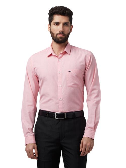 pink self design formal shirt - 17506896 - Very Small Image - 1
