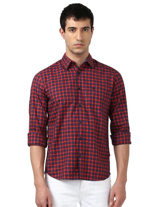 red checkered casual shirt - 17507001 - Very Small Image - 1
