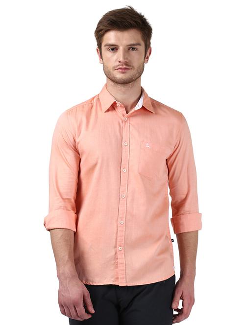 pink solid casual shirt - 17507055 - Very Small Image - 1