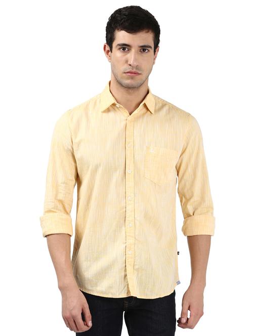yellow solid casual shirt - 17507064 - Very Small Image - 1