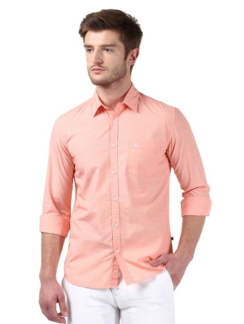 pink solid casual shirt - 17507077 - Very Small Image - 1
