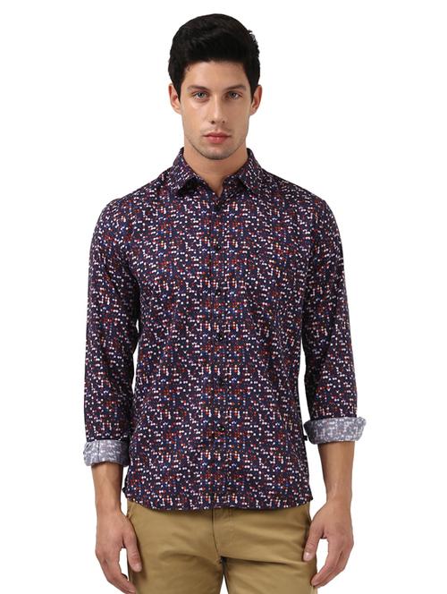 red printed casual shirt - 17507116 - Very Small Image - 1