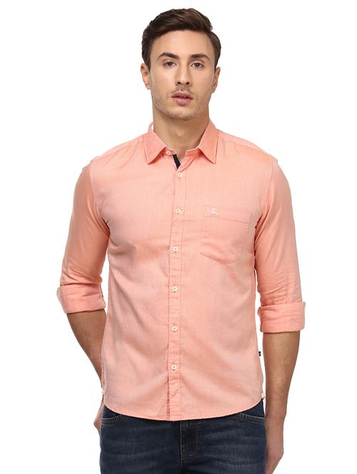 pink solid casual shirt - 17507118 - Very Small Image - 1