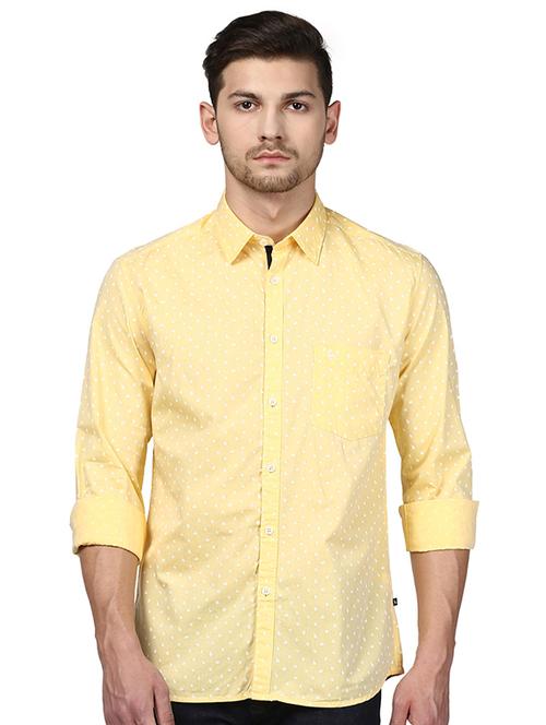 yellow printed casual shirt - 17507171 - Very Small Image - 1