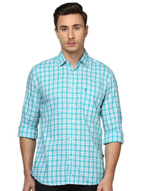 green checkered casual shirt - 17507212 - Very Small Image - 1