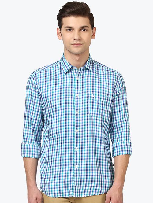 green checkered casual shirt - 17507307 - Very Small Image - 1