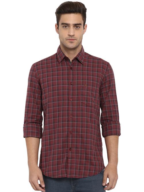 red checkered casual shirt - 17507450 - Very Small Image - 1