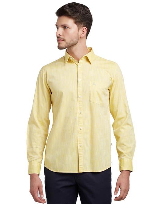 yellow solid casual shirt - 17507596 - Very Small Image - 1
