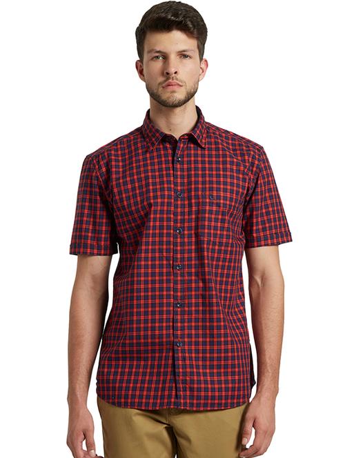 red checkered casual shirt - 17507676 - Very Small Image - 1