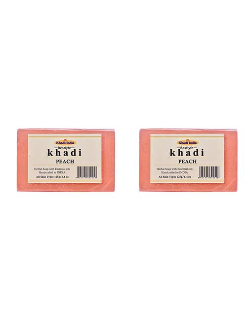 khadi india bestlyfe peach soap 125x2 g - 17507942 - Very Small Image - 1