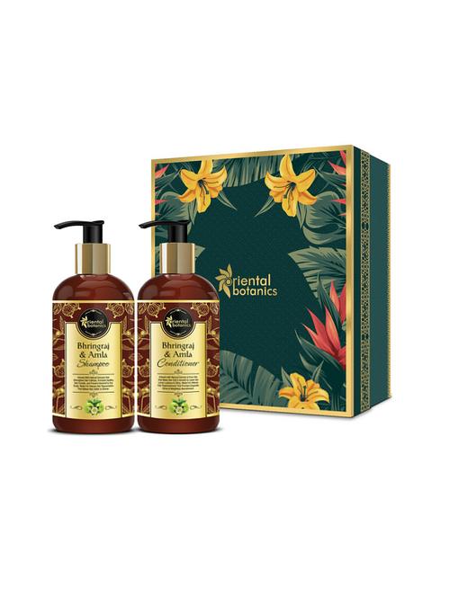 oriental botanics bhringraj & amla hair shampoo + conditioner (300ml each) - 17508155 - Very Small Image - 1