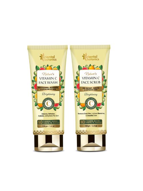 oriental botanics nature's vitamin c face wash + face scrub (100g each) - 17508384 - Very Small Image - 1