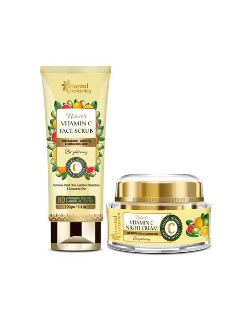 oriental botanics nature's vitamin c face scrub 100g + night cream 50g - 17508387 - Very Small Image - 1