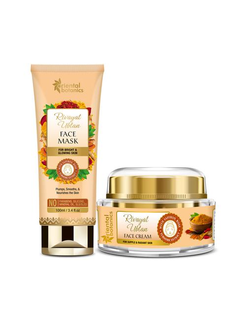 oriental botanics rivayat ubtan face mask 100ml + face cream 50g - 17508394 - Very Small Image - 1