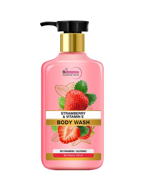 stbotanica strawberry & vitamin e body wash 250ml - no sls / sulphate, parabens - 17508459 - Very Small Image - 1