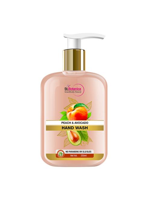 stbotanica peach and avocado hand wash, no parabens, sls, 250ml - with shea butter - 17508496 - Very Small Image - 1