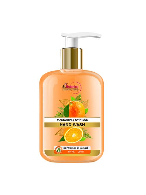 stbotanica mandarin & cypress hand wash, no parabens, sls, 250ml - with shea butter - 17508497 - Very Small Image - 1