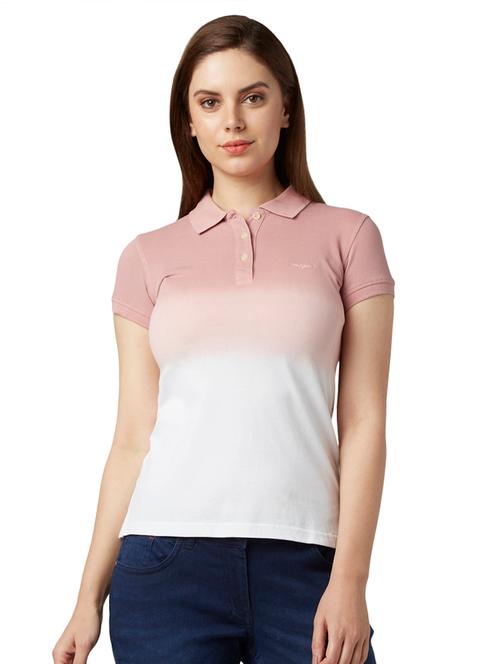 polo neck ombre tee - 17509256 - Very Small Image - 1
