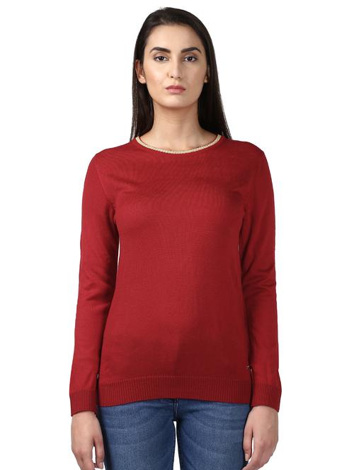 round neck ribbed pullover - 17509633 - Very Small Image - 1