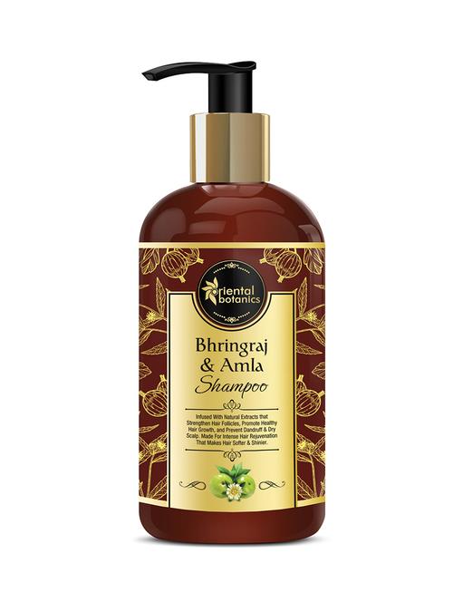 oriental botanics bhringraj & amla hair shampoo, 300ml - strengthens hair, promotes growth - 17509766 - Very Small Image - 1