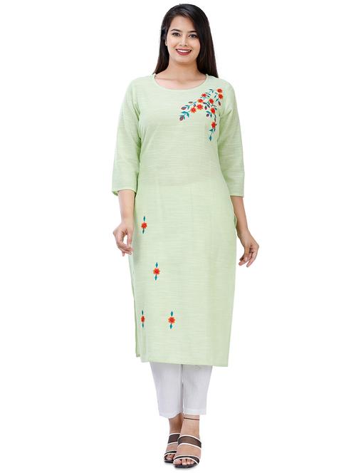 embroidered kurta pant set - 17510272 - Very Small Image - 1