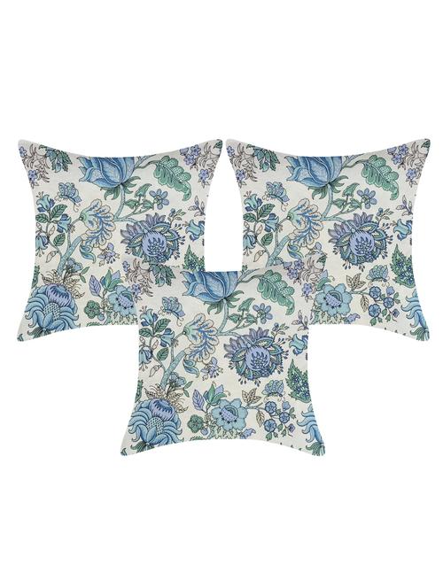 texstylers pure cotton 140 tc assorted reversible jaipuri print cushion cover(pack of 3) - 17510312 - Very Small Image - 1