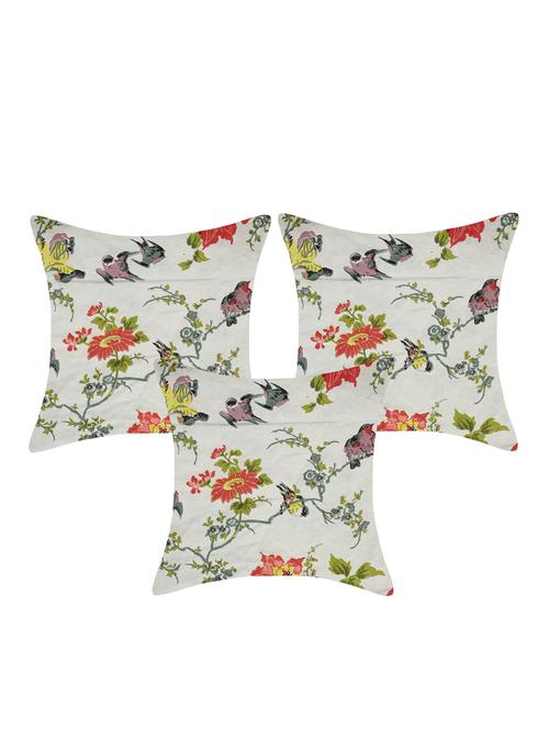 texstylers pure cotton 140 tc assorted reversible jaipuri print cushion cover(pack of 3) - 17510317 - Very Small Image - 1