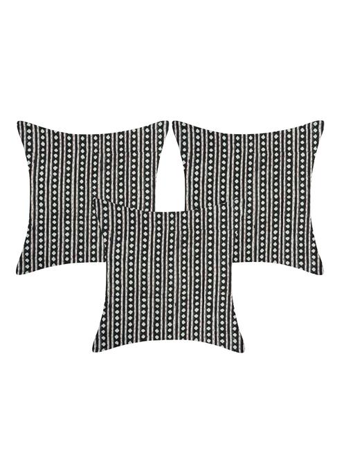 texstylers pure cotton kantha work assorted 140 tc jaipuri print cushion cover(pack of 3) - 17510323 - Very Small Image - 1