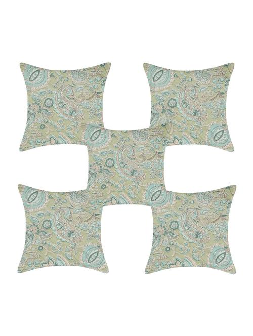 texstylers pure cotton assorted reversible 140 tc jaipuri print cushion cover(pack of 5) - 17510332 - Very Small Image - 1