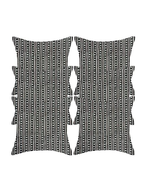 texstylers pure cotton kantha work 140 tc assorted jaipuri print cushion cover(pack of 6) - 17510357 - Very Small Image - 1