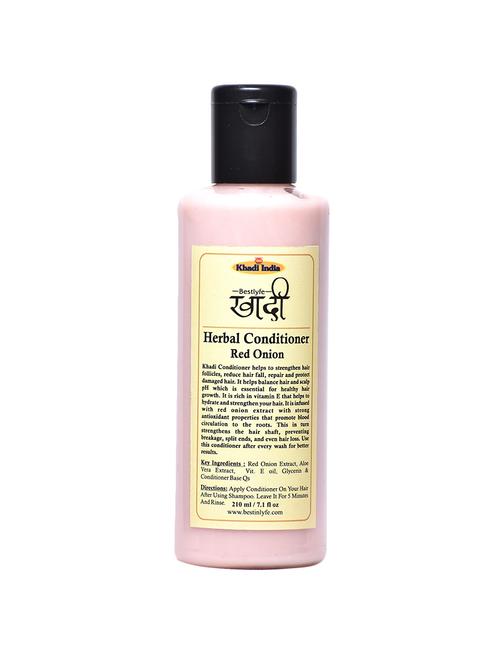 khadi india bestlyfe red onion conditioner (210x1)ml - 17511454 - Very Small Image - 1