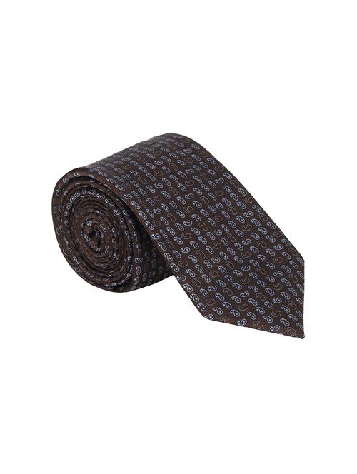 dark brown silk ties - 17511992 - Very Small Image - 1