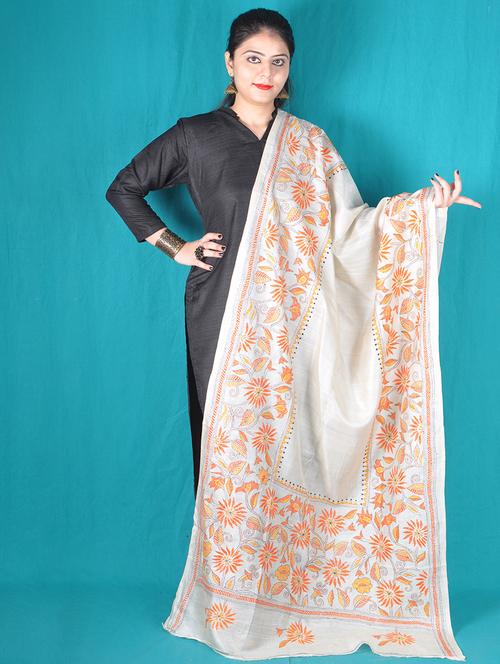 phulkari embroidered dupatta - 17513271 - Very Small Image - 1