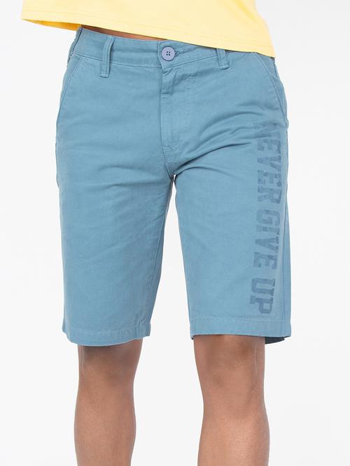 light blue printed bermuda shorts - 17513786 - Very Small Image - 1