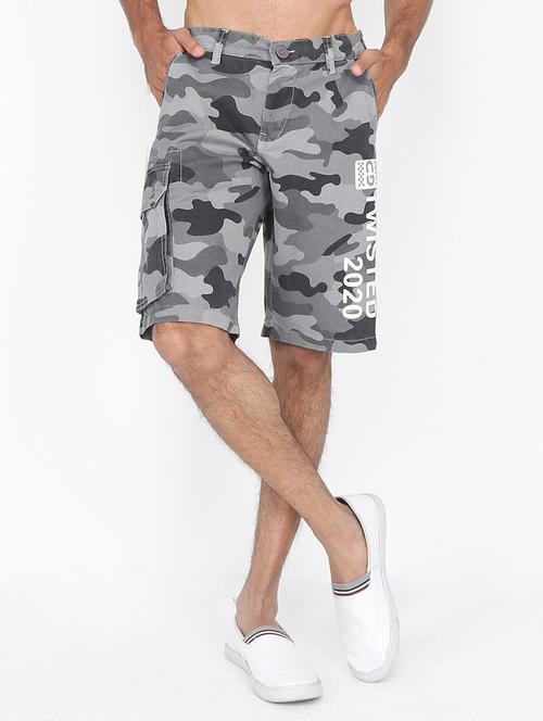 grey camouflage bermuda shorts - 17513792 - Very Small Image - 1
