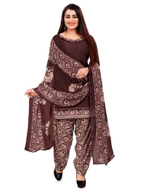 printed patiyala suits unstitched suit - 17515089 - Very Small Image - 1