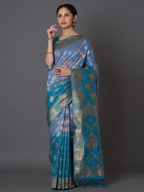 jacquard work maheshwari saree - 17515127 - Very Small Image - 1