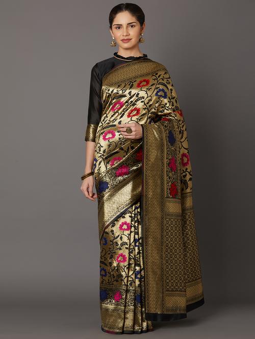floral maheshwari saree - 17515179 - Very Small Image - 1