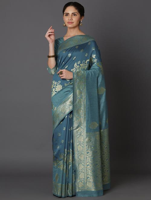 jacquard work maheshwari saree - 17515248 - Very Small Image - 1