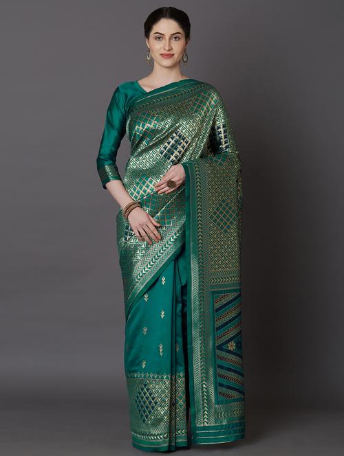 jacquard work maheshwari saree - 17515334 - Very Small Image - 1