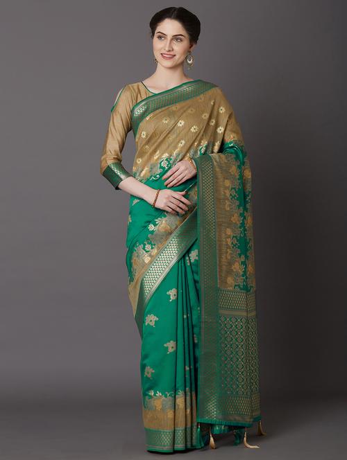 jacquard work kanjivaram saree - 17515350 - Very Small Image - 1