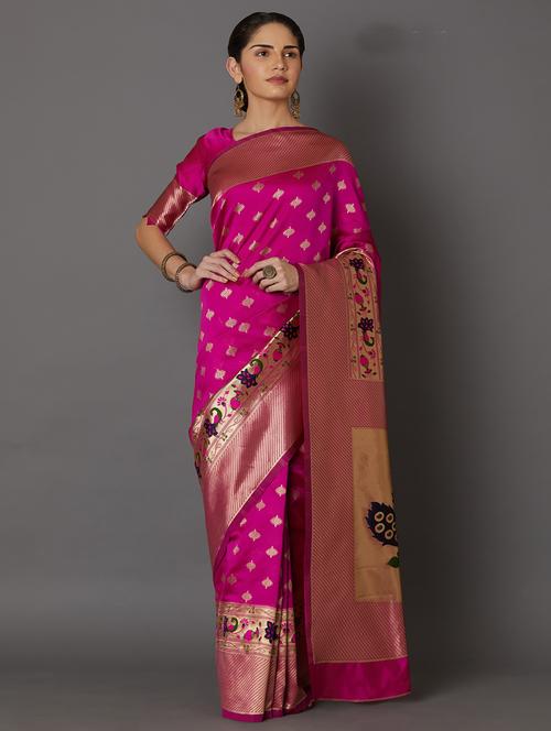 jacquard kanjivaram saree - 17515356 - Very Small Image - 1