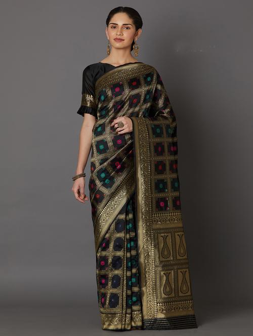 jacquard kanjivaram saree - 17515360 - Very Small Image - 1