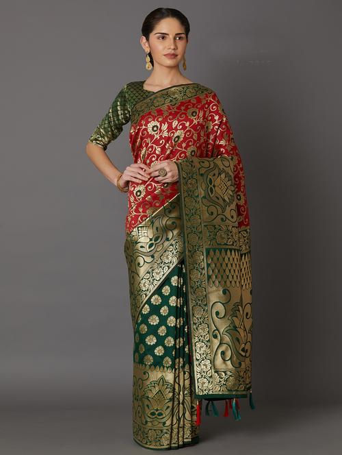 jacquard kanjivaram saree - 17515366 - Very Small Image - 1