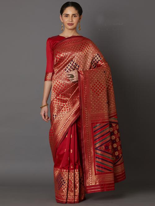 jacquard kanjivaram saree - 17515378 - Very Small Image - 1
