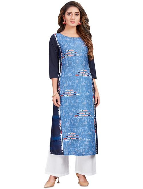 printed a-line kurti - 17515881 - Very Small Image - 1