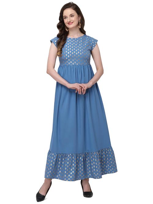 solid a-line kurti - 17515891 - Very Small Image - 1
