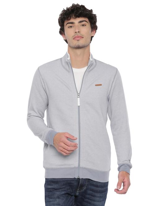 grey solid sweatshirt - 17516405 - Very Small Image - 1