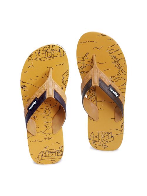 tan rubber toe separator flip flops - 17517291 - Very Small Image - 1