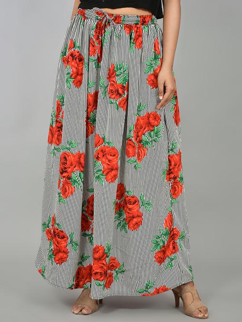 high rise flared skirt - 17519307 - Very Small Image - 1